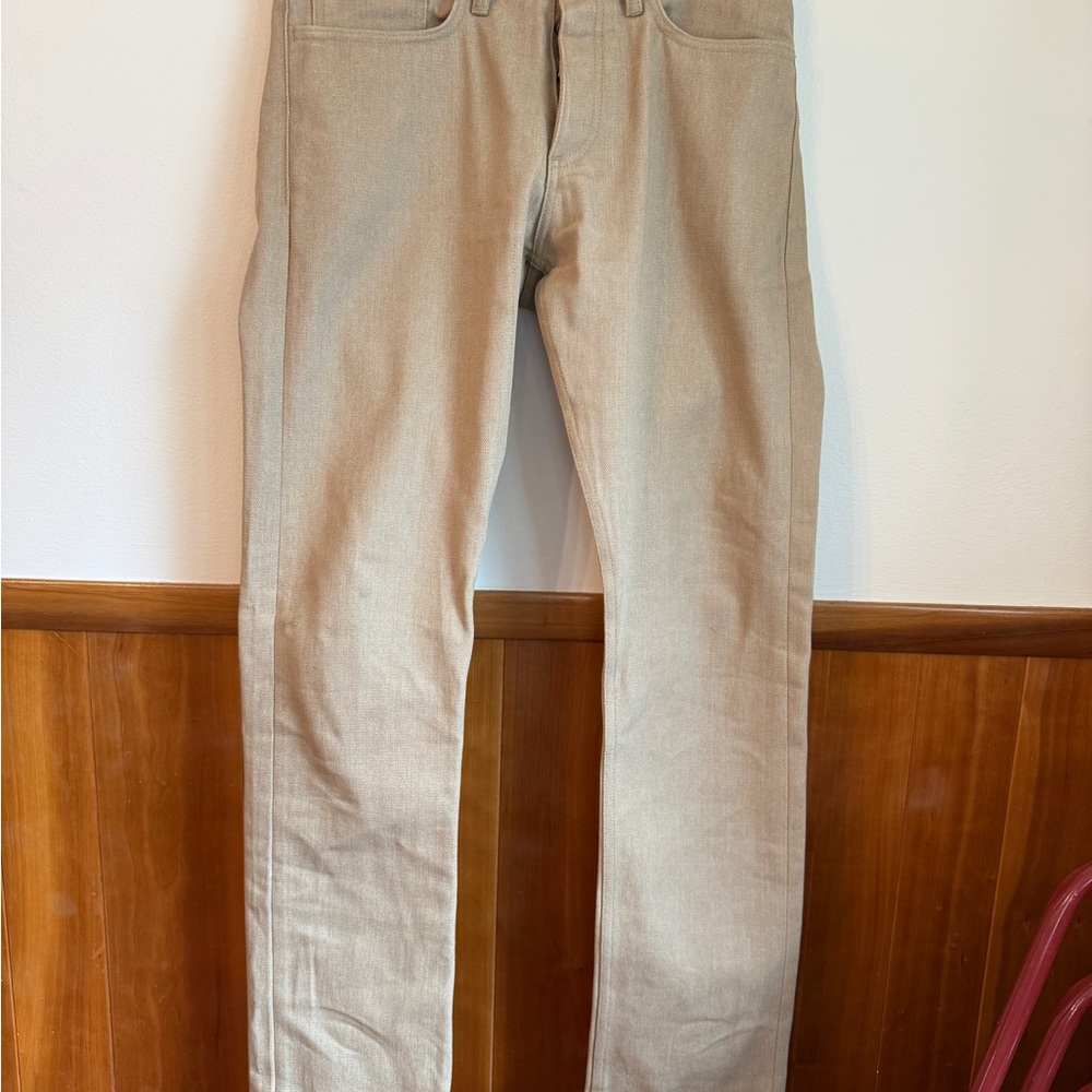 Gustin Khaki Straight fit Jeans